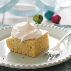 Skinny Eggnog Cake