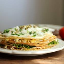 Savory Crepe Cake