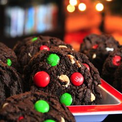 Dark Chocolate Peppermint Cookies