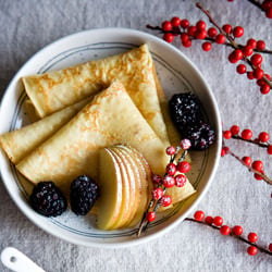 Eggnog Crepes