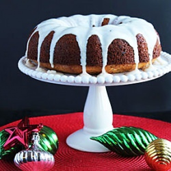 Cranberry Eggnog Bundt Cake