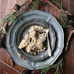 Mushroom and Barley Dumplings