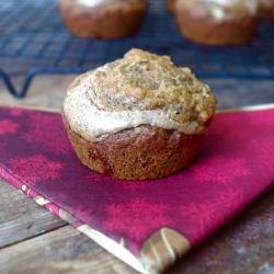 Banana Muffins w/ Almond Butter