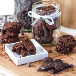 Quadruple Chocolate Chip Cookies