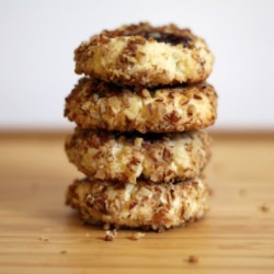 Pecan Jam Thumbprint Cookies
