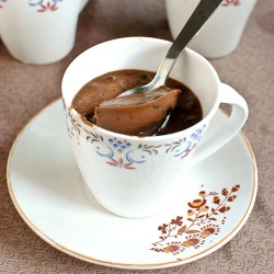 Eggless Nutella Chocolate Pudding