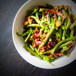 Spicy Green Beans w/ Ground Turkey