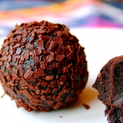 Boozy Dark Chocolate Rum Balls