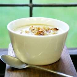 Parsnip Soup with Beans and Sage
