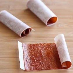 Homemade fruit leather