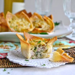 Ham and Cheese Toast Cups