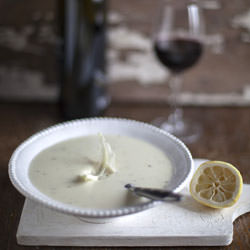 Creamy Cauliflower Soup With Lemon