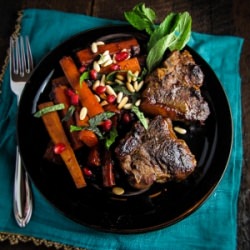 Pomegranate Glazed Lamb Chops