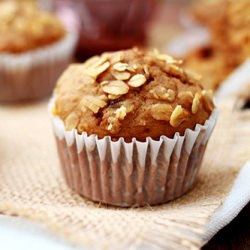 Banana Oatmeal Raisin Muffins