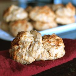 Goat Cheese Paprika Drop Biscuits