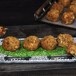 Lentil Meatballs with Pesto