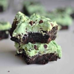 Mint Chocolate Chip Brownies