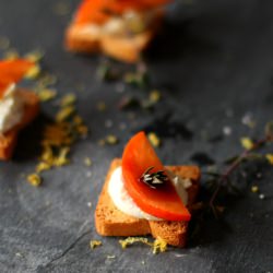 Goat Cheese & Ricotta Mini Toasts