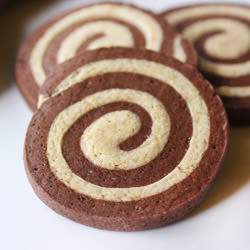 Chocolate Almond Swirl Cookies