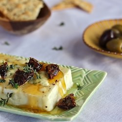 Honeyed Warm Feta with Dates