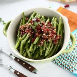 Green Beans with Cranberry Pepita