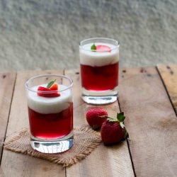 Strawberry & Vanilla Panna Cotta
