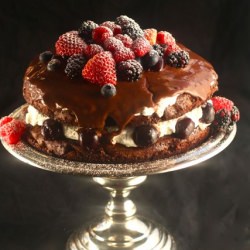 Mixed Berry Black Forest Cake