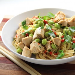 Sesame Noodles w/ Chicken & Edamame