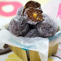 Chocolate Caramel Doughnut Holes