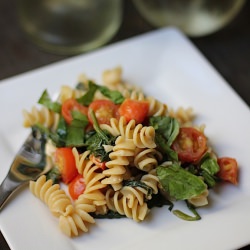 Fusilli With Spinach & Tomatoes