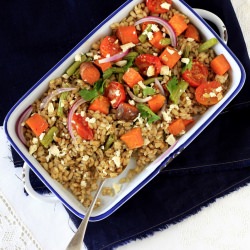 Roasted Vegetable Barley Salad