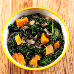 Kale and Sweet Potato Soup