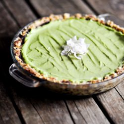 Paleo Avocado Lime Chocolate Pie