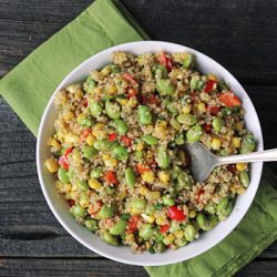 Quinoa Corn Edamame Salad
