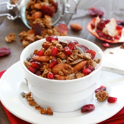 Cranberry Pomegranate Orange Granola