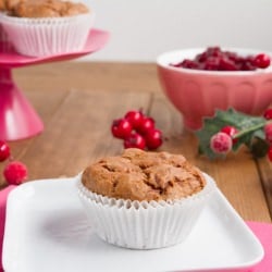 Vegan Cranberry Sauce Muffins