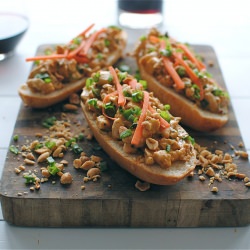 Thai Peanut Chicken Sandwiches