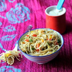 Vegetable Hakka Noodles