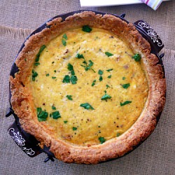 Buttermilk and Garlic Quiche