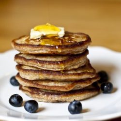 Blueberry-Lemon WholeWheat Pancakes