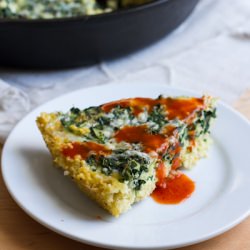 Kale Frittata with Millet Crust