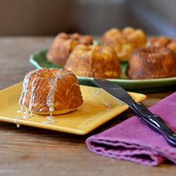 Lemon Glazed Mini Bundt Cakes