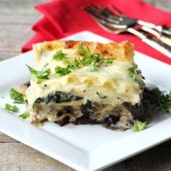 Mushroom/Spinach/Cheese Lasagna