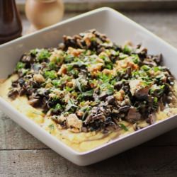 Mushroom Ragout over Polenta
