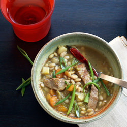 Tepary Bean, Pork & Winter Veg Soup