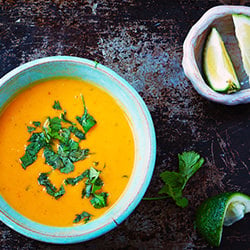 Thai Peanut Sweet Potato Soup
