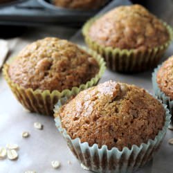 Oatmeal Eggnog Muffins