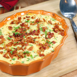 Bacon Chicken Pierogi Bake