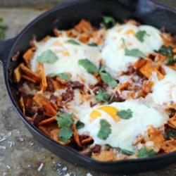 Chorizo Chilaquiles-Lightened Up