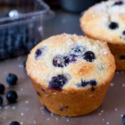 Bakery Style Blueberry Muffins